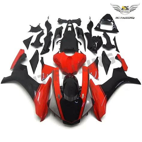 GL Injection Mold Fairing Kit Fit For Yamaha 2015 2019 YZF R1 Red Black