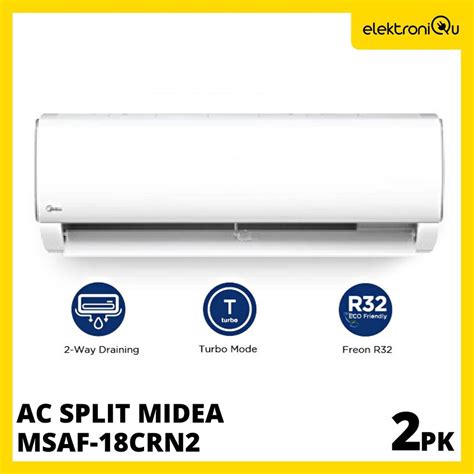 Jual AC Midea 2 PK Standard R32 Series MSAF 18CRN2 UNIT SAJA