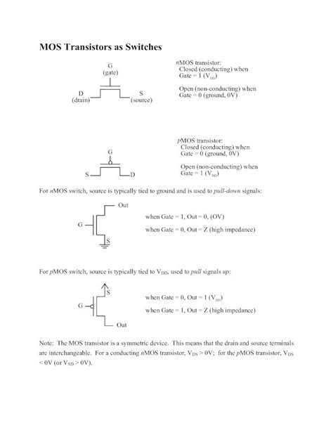 Pdf Mos Transistors And Cmos Inverters Dokumen Tips