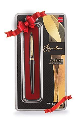 Cello Black Signature Creme Ebony Roller Pen Model Cel At Rs