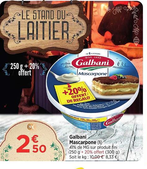 Promo Galbani Mascarpone Chez Bi1 Icataloguefr