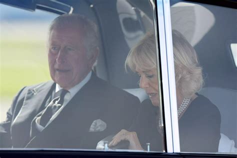 King Charles III And His Siblings Walk Behind The Queen S Coffin For