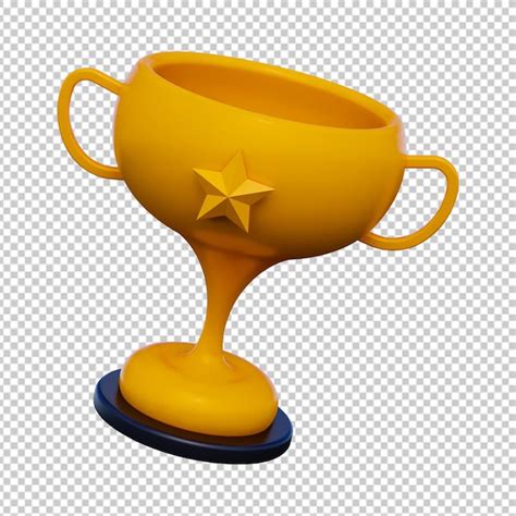 Icono De Copa De Trofeo 3d Archivo PSD Premium