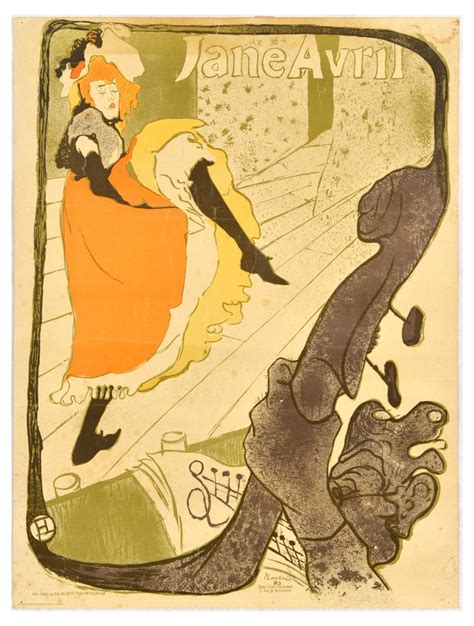 Sold At Auction Henri De Toulouse Lautrec Advertising Poster Jane