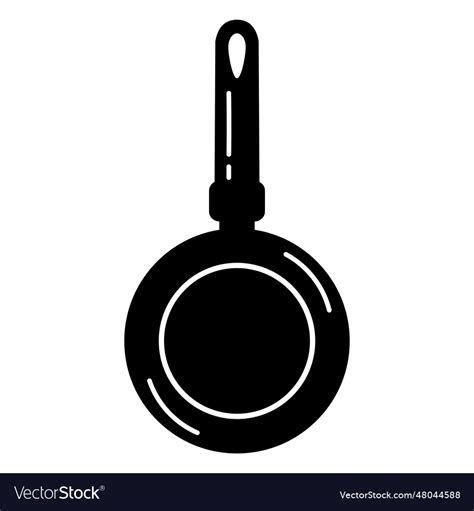 Cooking Frying Pan Royalty Free Vector Image Vectorstock