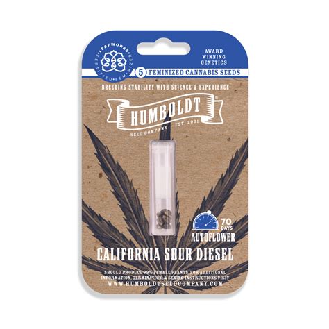 Buy California Sour Diesel Auto Feminized Seeds By Humboldt Seed Co In America Stellar Seeds