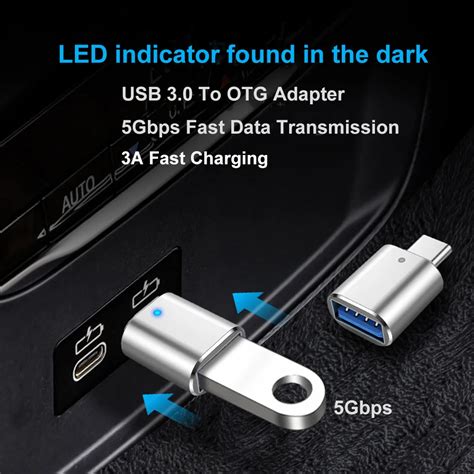 Vyopbc Led Usb C Otg Usb C Usb A Micro Usb