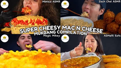 Asmr Super Cheesy Mac N Cheese Mukbang Compilation Macaroni N