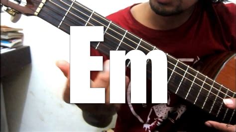 Chord Em Belajar Kunci Gitar Youtube