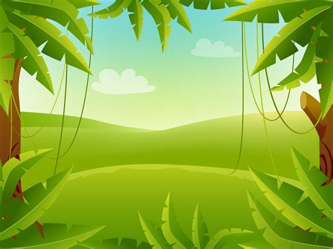 Jungle Cartoon Background 1952839 Vector Art At Vecteezy