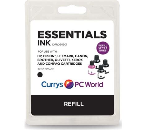 ESSENTIALS Universal Black Ink Refill Kit Deals | PC World