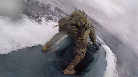 Coast Guardsman Dramatically Intercepts Sub Loaded With Drugs In