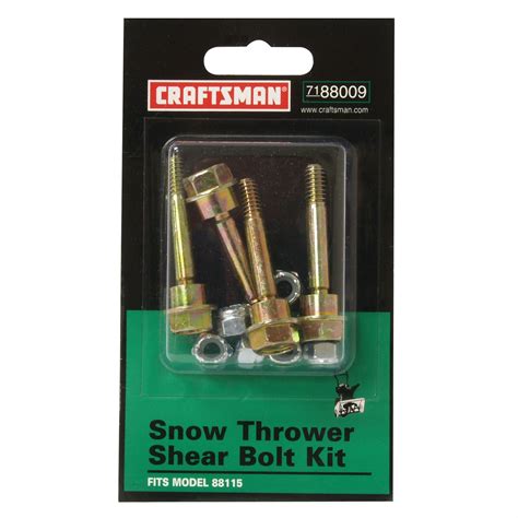 Craftsman 88009 Snowblower Shear Bolt Kit