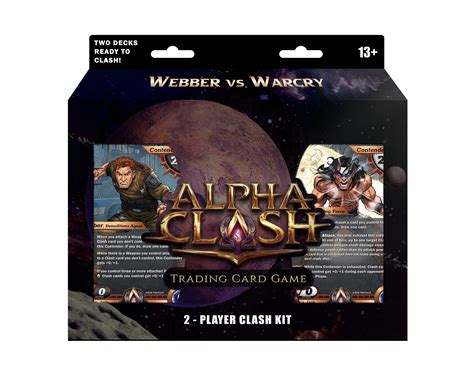 Alpha Clash Tcg Unrivaled 2 Player Clash Kit Webber Vs Warcry