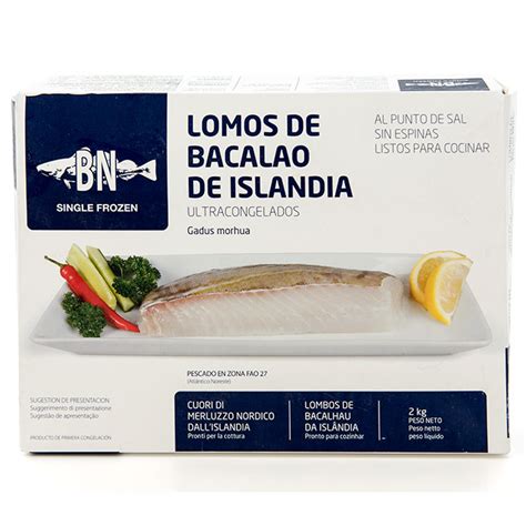 Comprar Lomo De Bacalao Selecto 300Gr A Punto De Sal ISLANDIA 2Kg