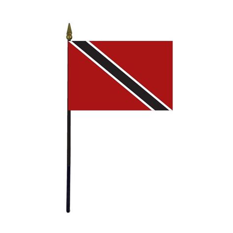 Trinidad And Tobago Stick Flag 4x6