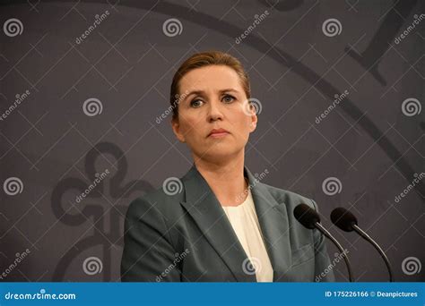 MS:METTE FREDERIKSEN HOLD JOINT PRESS CONFEFENCE Editorial Photo ...