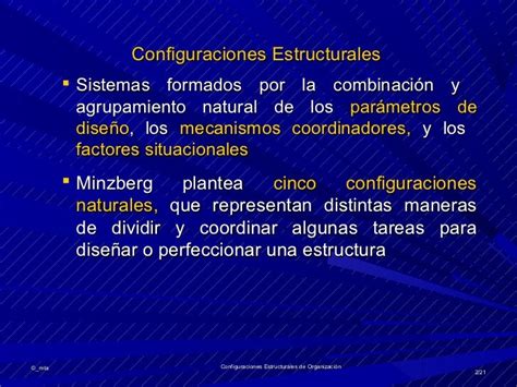 Configuraciones Estructurales