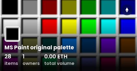 MS Paint original palette - Collection | OpenSea