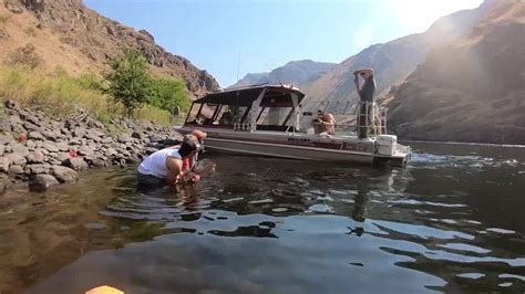 Anglers Try To Land A Sturgeon In The Wild And Scenic Hells Canyon