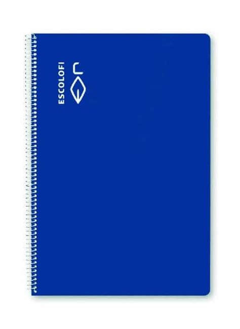 Libreta Espiral Escolofi A Hojas Pauta Milimetrada X X Azul