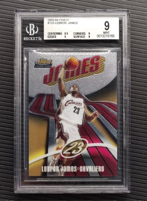 Topps Finest Rookie Lebron James Rc Bgs Shipping From