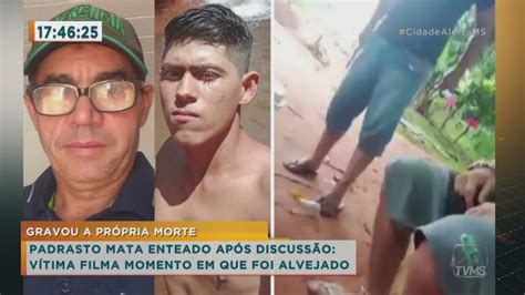 Repercutiu jovem filma o momento que é assassinado pelo padrasto