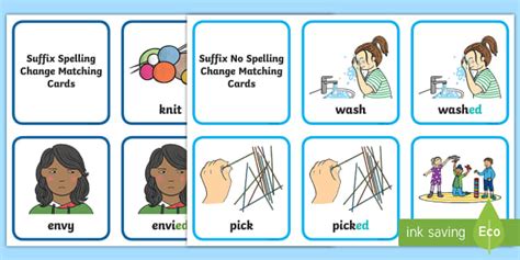 Suffix Matching Cards Ed Activity Lehrer Gemacht Twinkl