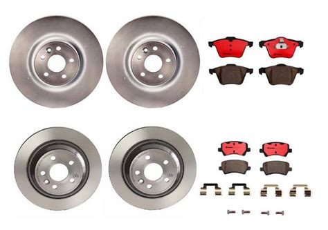 Brembo Brake Pads And Rotors Kit Front And Rear 336mm302mm