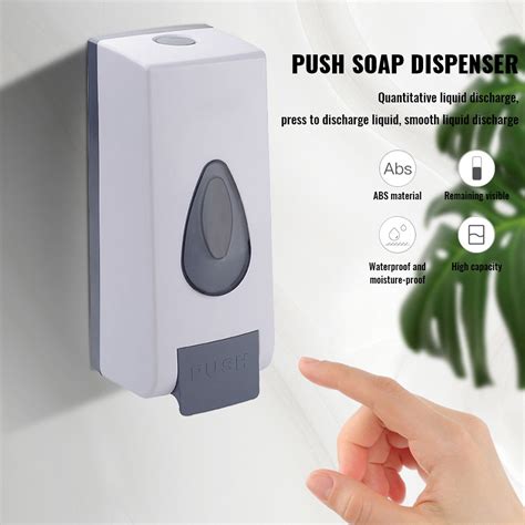 Home Wall Mounted Soap Dispenser Manual Pressing Type Handwashing Fluid