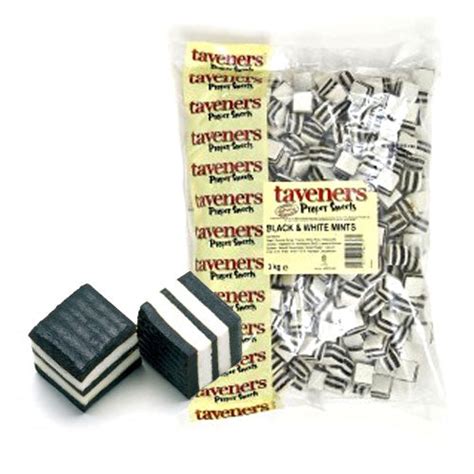 Taveners Black And White Mints 3kg Pack Of 1 Zorbaonline