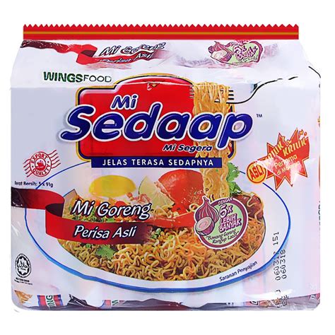 Mi Sedaap Mi Goreng Asli 90g X 5 S Shopee Malaysia