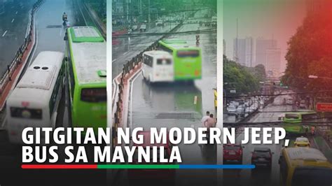 Modern Jeep Bus Nagkagitgitan Sa Sampaloc Maynila Abs Cbn News