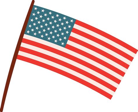 Bandera De Estados Unidos Vector Premium