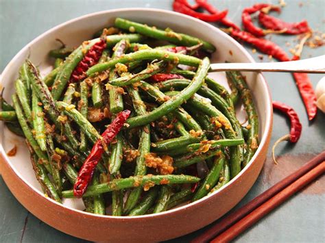 Easy Gan Bian Si Ji Dou Sichuan Dry Fried Green Beans Recipe