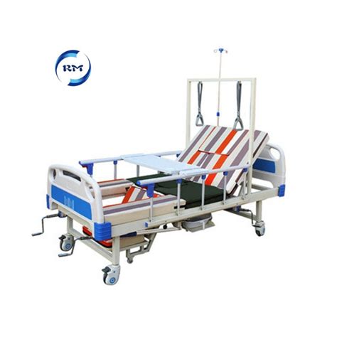 Icu Bed Medical Equipment Single Double Shake Over Bed Table For