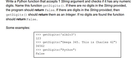 Solved Write A Python Function That Accepts 1 String Chegg