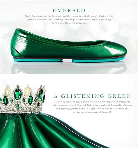 Emerald Patent Ballet Flats Tieks By Gavrieli