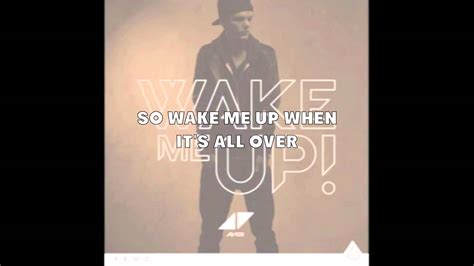 Wake Me Up Avicii Ft Aloe Blacc Audio Lyrics Youtube