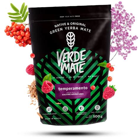 Tienda De Yerba Mate Verde Mate Green Temperamento 0 5kg Yerba Mate