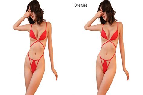 Twt Trendy Women Swim Outfit Women Triangle Bikini Sexy One Piece Micro Bikini Swimsuit For
