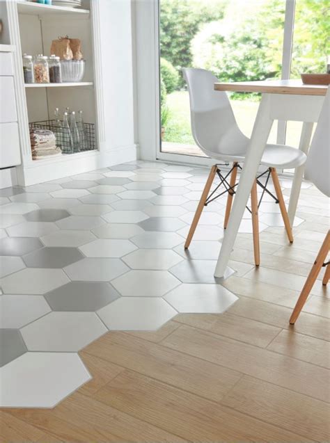 Mix Match De Carrelage Et Parquet Pour La Cuisine Carrelage Parquet