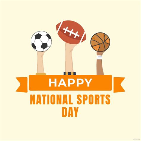 Happy National Sports Day Vector In Psd Illustrator Svg Eps