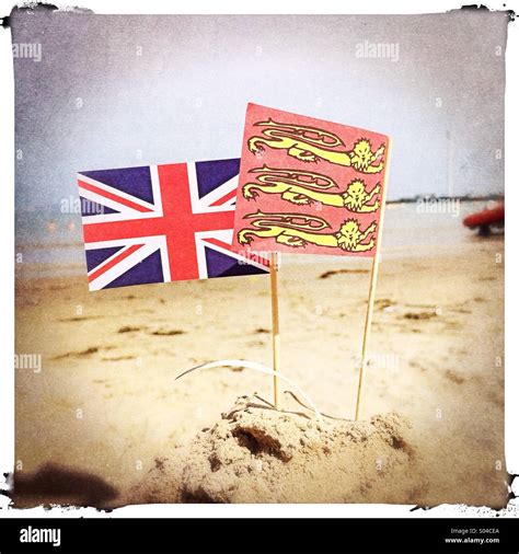 Sandcastle beach flag hi-res stock photography and images - Alamy