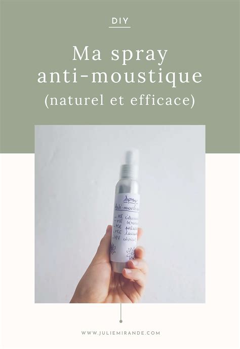 Recette de mon spray anti moustique naturel et efficace à base d