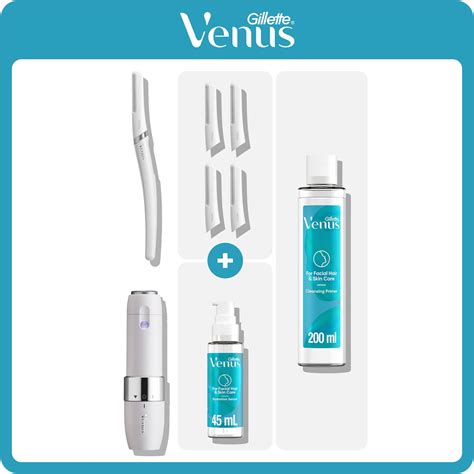 Venus Facial Hair And Skincare All In One Dermaplaning Set Gillette Uk