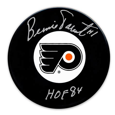 Bernie Parent Philadelphia Flyers Hof Autographed Puck Nhl Auctions