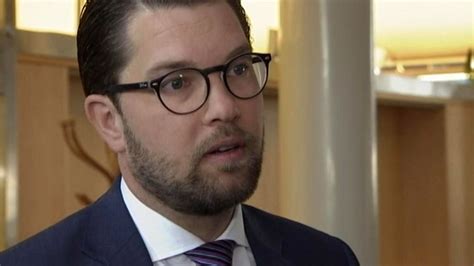 Jimmie Åkesson Sd Det är Väldigt Starka Siffror Svt Nyheter