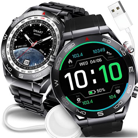 Smartwatch M Ski Zegarek Menu Polskie Rozmowy Ci Nienie Puls Smart