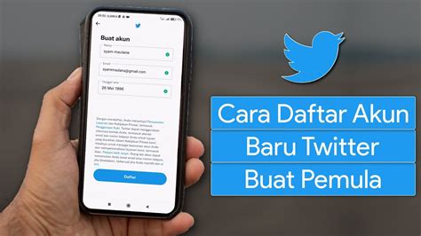 Cara Daftar Akun Twitter Baru Youtube